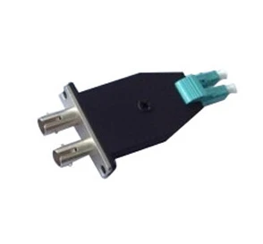 LC līdz ST Hybrid Simplex / Duplex sieviete ar sieviešu metāla Fiber Optic Adapter