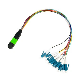 12 Fiber MPO sieviete LC UPC OS2 vienmodas kabeļu kabeļa LSZH